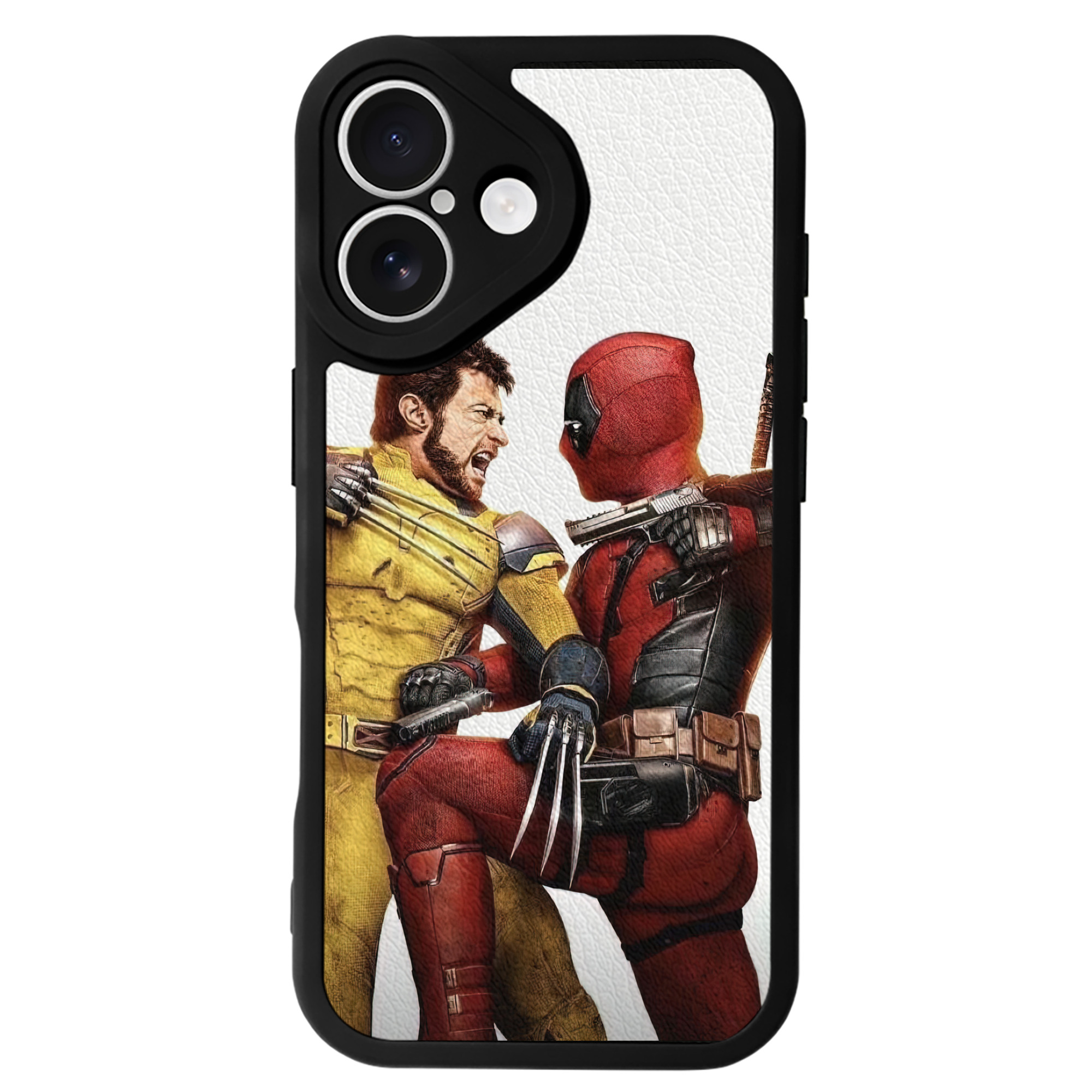 Deadpool デッドプール 【iPhone 16シリーズ対応】シリコンスマホケース（レザー調） 材質：シリコン